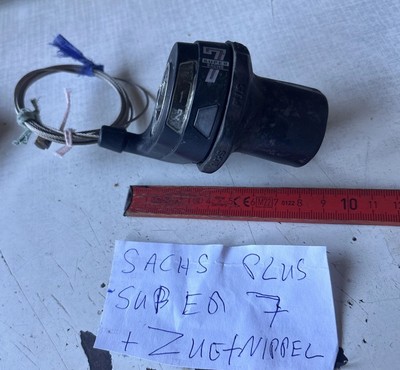 Sachs Super 7 Plus - Drehgriffschalter mit Klemmnippel.