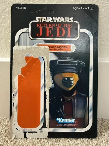 Star Wars Vintage Card Back - 1983 - ROTJ - Princess Leia Organa Boushh - 70660