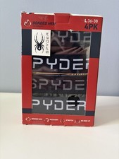 Spyder Men  s Boxer Briefs   4 Pack Performance Underwear LARGE