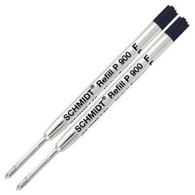 2 Pack - Refill Black-P900-Fine Tip Schmidt Parker Style Ballpoint 