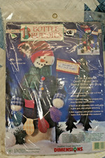 Dimensions, 1997, Bottle Buddies, Snowman Kit, New, 62124 Mr. Cool
