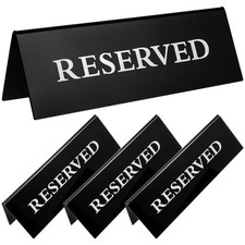 4 Pcs Reserved Table Signs Acrylic for Wedding Party Seating Display