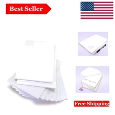 10-Pack A5 Blank Scratch Pads for Office & Personal Use