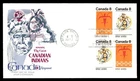 Mayfairstamps Canada FDC 1972 block 8 cents Canadian Indians kingswood First Day