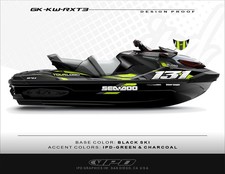 IPD Jet Ski Graphic Kit for Sea-Doo Gen-3 GTI, GTR, Wake & RXP-X (KW Design)