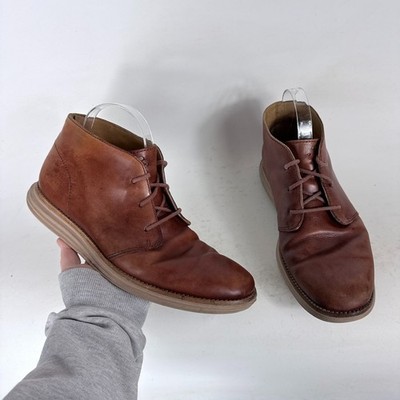 Men\'s Brown Leather Chukka Boots - Classic Lace-Up Men main image 3