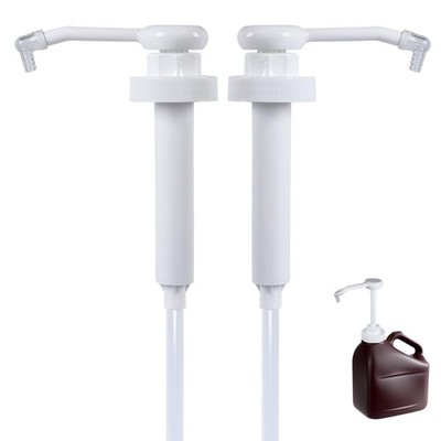 2-Pack Syrup Pump Compatible with Hershey's Chocolate Bulk Jug, White 