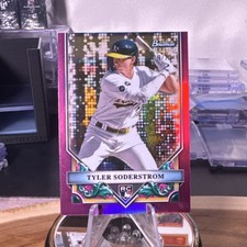 2024 Bowman Sterling Tyler Soderstrom #BSR-44 Rookie Magenta Refractor /75 