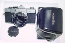 minolta SR-1S 35mm Film SLR Manual Camera with Minolta 55/1.7 MC ROKKOR-PF Lens