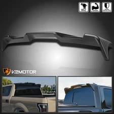Fits 2015-2020 Ford F150 F-150 Matte Black Rear Window Roof Spoiler Cab Wing