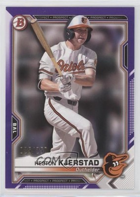 2021 Bowman Prospects Purple Border 25/250 Heston Kjerstad #BP-138 7sr