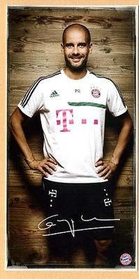 Autogrammkarte Pep Guardiola ---  FC Bayern München 2013/14 / Manchester City