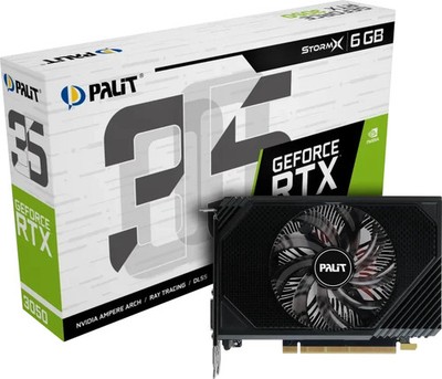 Palit GeForce RTX 3050 StormX - 6GB GDDR6, DVI, HDMI, DP