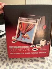 1985 Box Sharper Image Slide Viewer System Edit Crop 3x Magnify Vintage