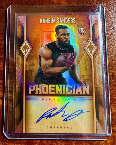 Panini Phoenix 2025 - Penmanship fenicia Raheim Sanders #PHP-RSS (AU, RC)