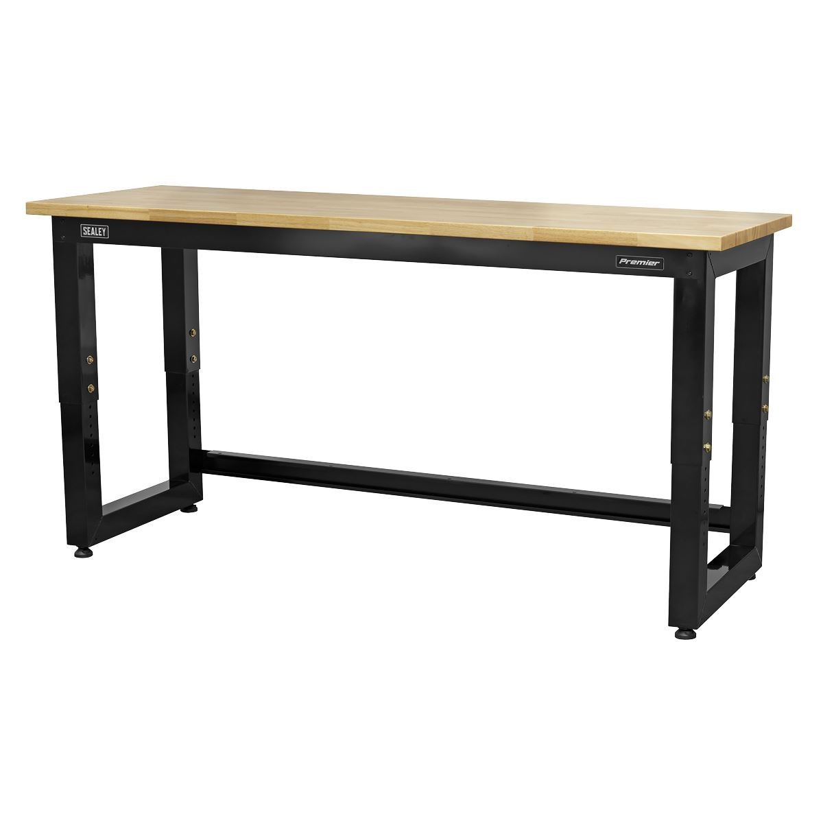 Sealey Premier™ Heavy-Duty Steel Adjustable Workbench with Wooden Worktop
