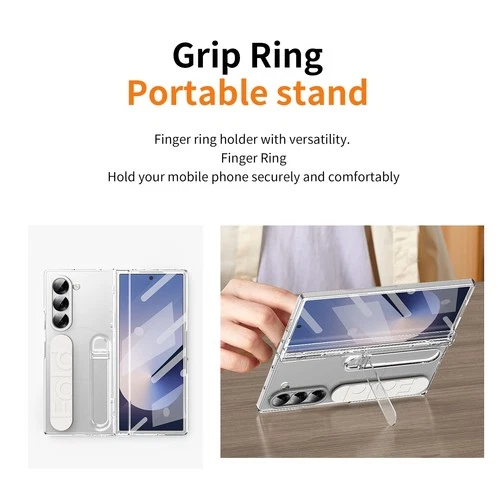 Funda con soporte plegable 7/6 a prueba de golpes para Samsung Galaxy Z soporte para bolígrafo correa de soporte - Imagen 50 de 66