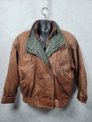 Adventure Bound レザー ボンバージャケット　Thinsulate VTG Wilsons Adventure Bound Brown Leather Bomber Jacket Men