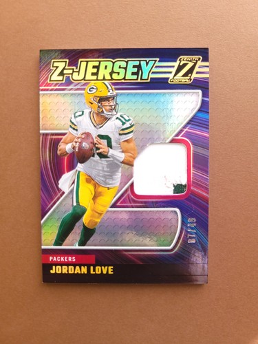 2024 Panini Zenith Z Jersey Jordan Love #ZJ37 Prime /49 Two Color Patch - Picture 1 of 4