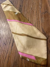 Vintage 60s 70s Mark Heister Extra Wide Silk Tie Retro Mod Disco Floral USA Made