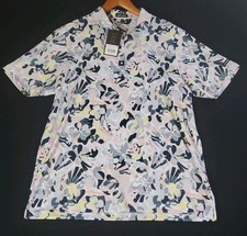NWT Bad Birdie Golf Core Polo Men's Size XL Savannah Swing Golfer Shirt Floral