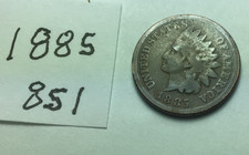 1885 Indian Head Penny;   GOOD condition; #851