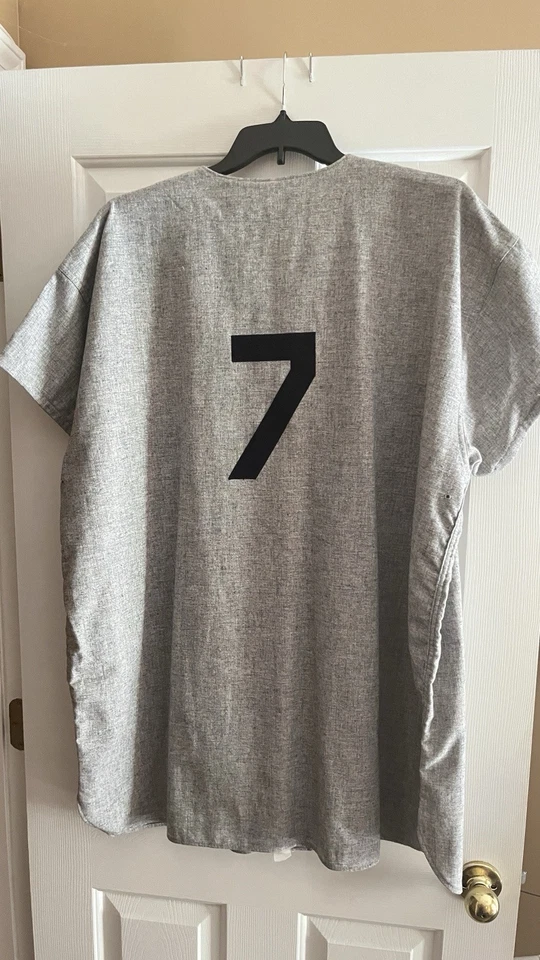 Camiseta de béisbol Mickey Mantle New York Yankees gris visitante peso pesado - talla 56 Foto 2 de 2