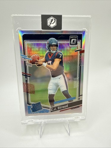 2023 Panini Optic CJ Stroud Silver Prizm Rated Rookie Texans RC Donruss Football