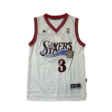 Vintage Philadelphia 76ers Jersey Mens Medium 2 Length Allen Iverson 3 Adidas