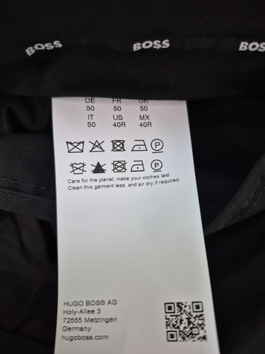 Hugo Boss Men's Huge6/Genius5 Solid Black Slim Fit Suit Size 40 R - Picture 10 of 11