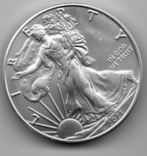 USA 1 dollaro in argento Aquila Eagle 2021