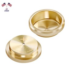 100 New 2Pcs Premium Brass Battery Adapter for MR-9 PX625 - Fits LR44/Zinc Air