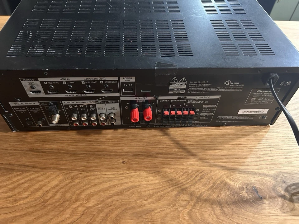 Pioneer VSX-534 Home Audio Smart AV Receiver, Not Working - Image 4 of 4