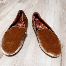 Birdies The Starling opera loafers in amber velvet