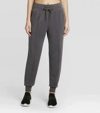 Women's Large Comfy Joggers Joy Lab Dark Gray Spandex