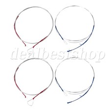 4 x Silver Erhu String for Chinese Musical Instrument 32.68 to 33.86inch