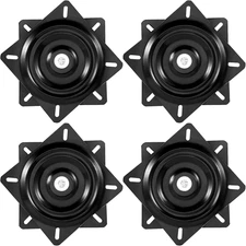 4 Pack 6.25 Inch Bar Stool Swivel Replacement, 360° Swivel Bar Stool Swivel Plat