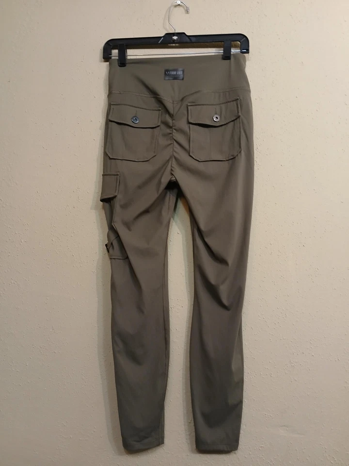 FIRME ABS Leggings Mujer Grandes Oliva Táctico Carga Bolsillos Alto Elásticos Foto 2 de 4