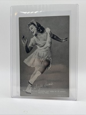 1948-49 Exhibit Sports Champions Sonja Henie Olympic Figure Skating Card W469