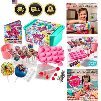 Cake Pop Craze Kit, Baking Set for Kids Ages 10 12 with Cake Pop Mold, Stand,...