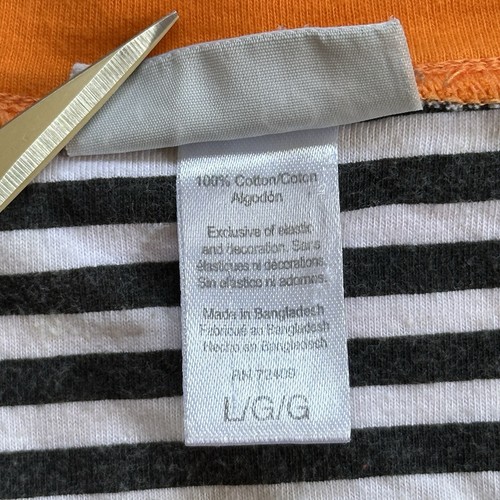 VTG Halloween Sleep Shirt Pajamas Just Batty 100% Cotton Orange Women’s Sz Large - Picture 4 of 14