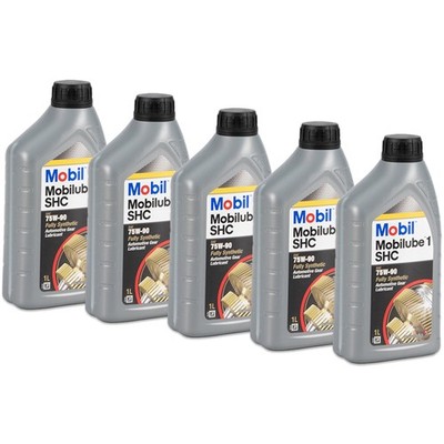 5L 5 Liter Mobil 1 MOBILUBE 1 SHC 75W-90 75W90 Getriebeöl API GL-4 GL-5