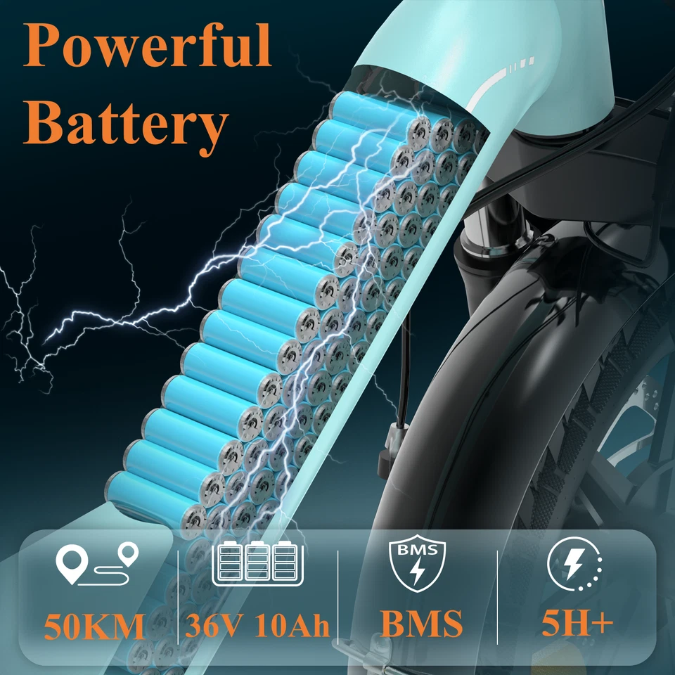 Bodywel T16PRO 14 Inch E-Bike 250W Electric Bike Bicycle Ebike For 140-185cm - Image 2 of 4