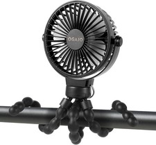 Christmas Gift Portable 5200mAh 3 Speed USB Rechargeable Mini Cooling Fan ClipOn