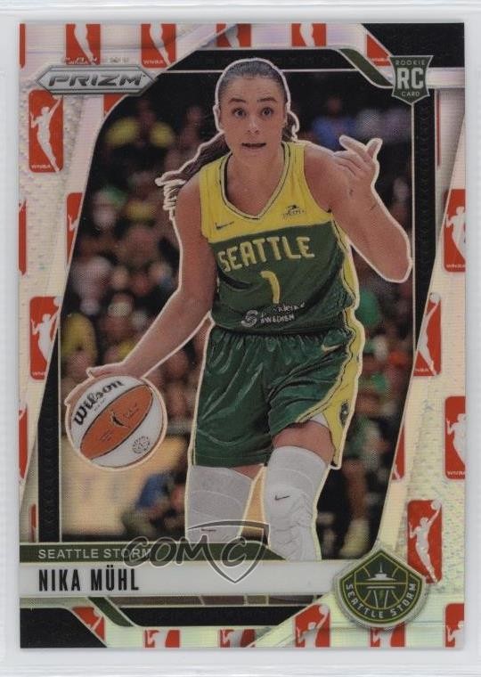 2024 Panini Prizm WNBA WNBA Logo Prizm Nika Muhl #75 Rookie RC 17sw