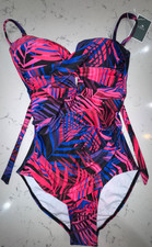 Womens New NWT Size Small One Piece Bathing Suit Swim Wear Pink, Purple, Blue