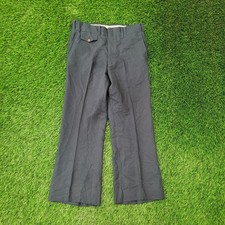 Vintage 80s Disco MOD Hippie Pants 12 32x26 Blue Talon-Zip