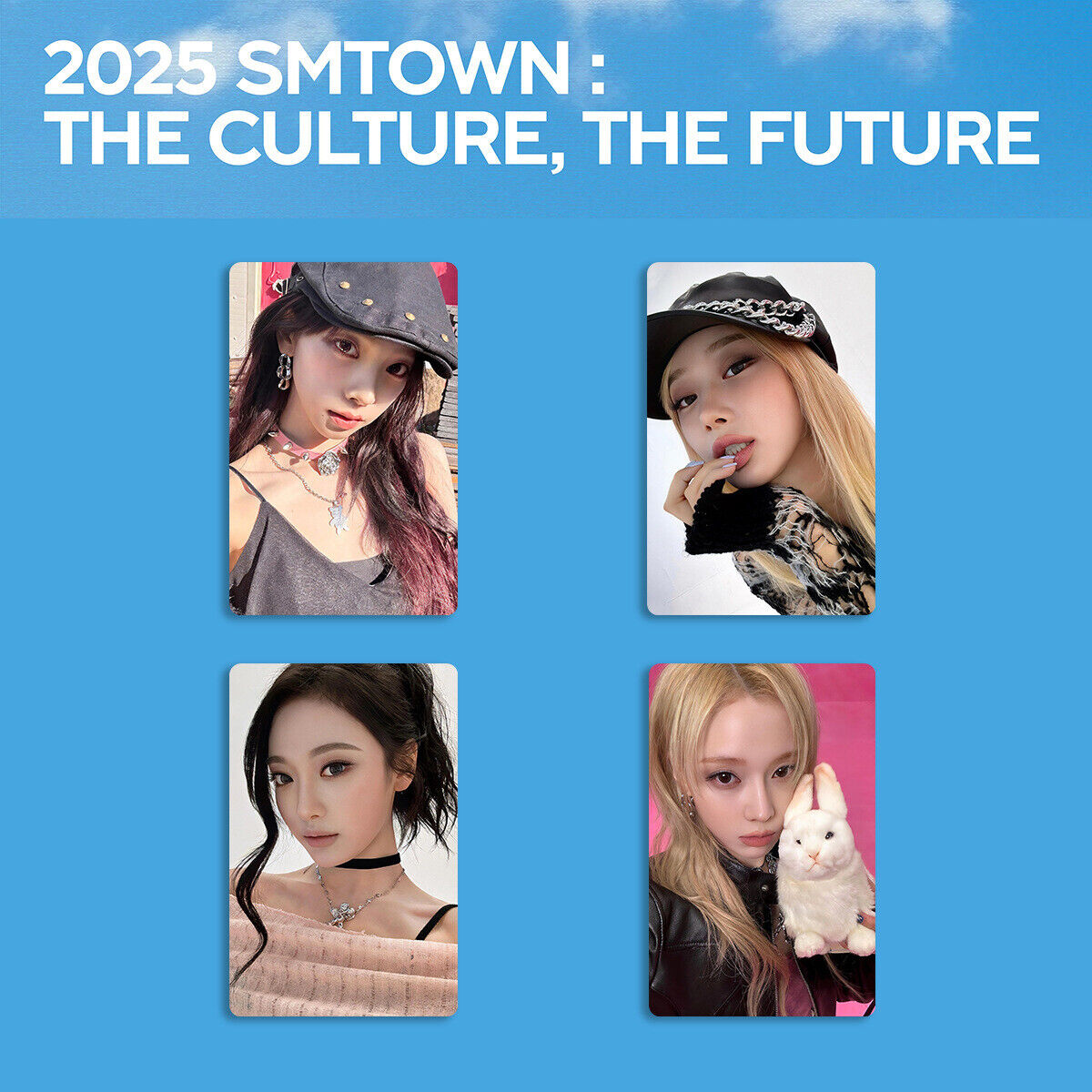 4pcs/set Kpop Aespa 2025 SMTOWN THE CULTURE THE FUTURE Cards 4pcs/set Kpop Aespa 2025 SMTOWN THE CULTURE THE FUTURE Cards