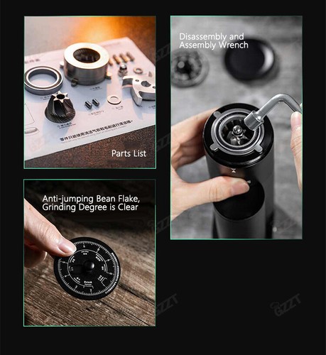 48 mm Elektrische Kaffeemühle Grat Aluminiumgehäuse Espressomühle Cafe Werkzeug - Bild 9 von 11