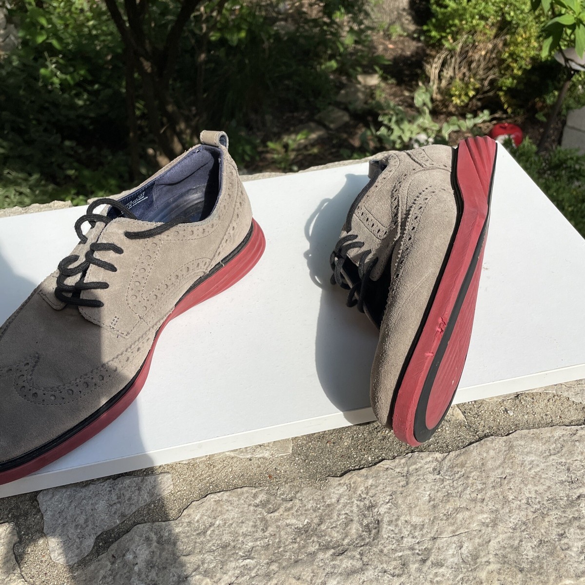 Cole Haan Shoes Mens Size 10M‎ GrandEvolution Wingtip Oxford Gray Suede C26310 Amazon.com | Cole Haan Men main image 2